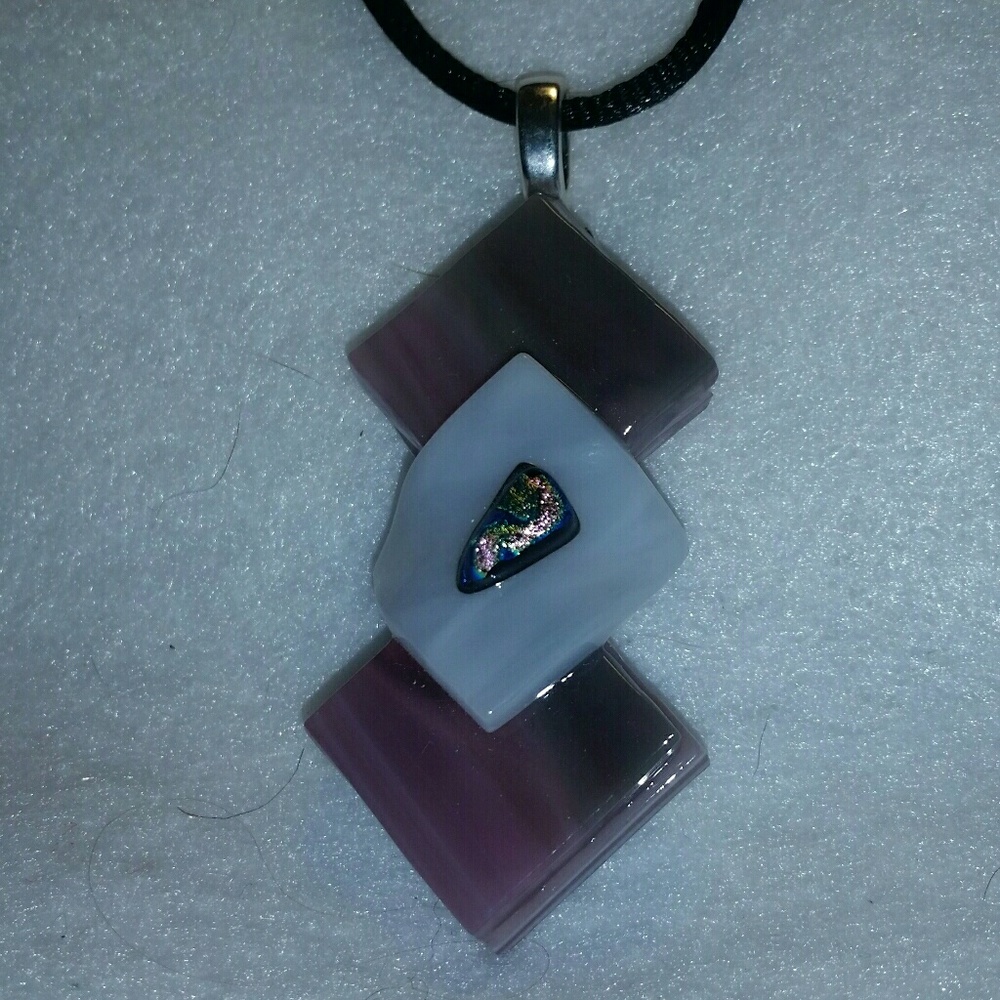Fused glass pendant